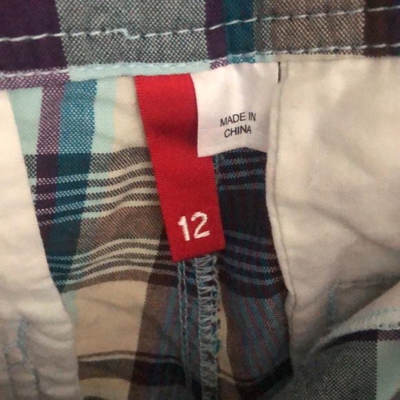 H&M Plaid Shorts Size 12 - Picture 4 of 4